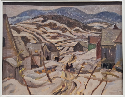 A.Y. Jackson, c. 1935, Sunday Morning, St. Fabien, Quebec