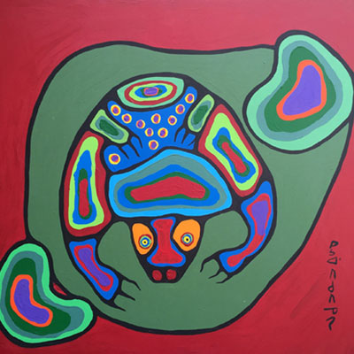 Norval Morrisseau, Untitled (Frog Medicine), c. 1983